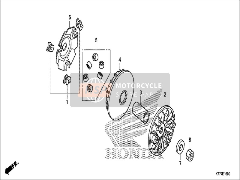 Honda SH150AD 2019 Laufwerksgesicht 1 für ein 2019 Honda SH150AD